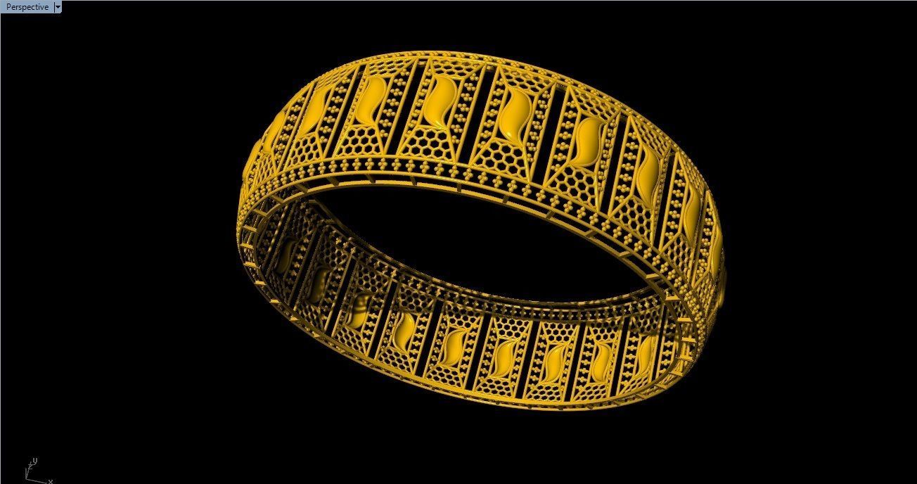 96 Mesh Wire Bracelet 3dm models Pack 3D print model_44