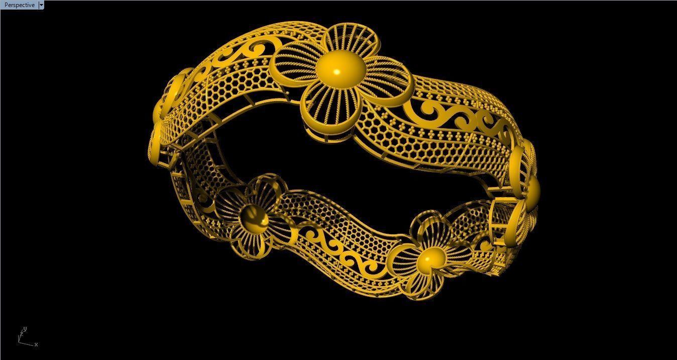 96 Mesh Wire Bracelet 3dm models Pack 3D print model_15