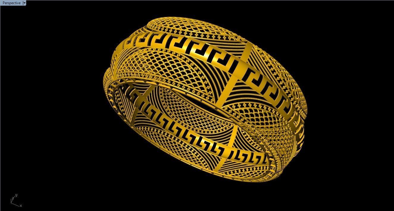 96 Mesh Wire Bracelet 3dm models Pack 3D print model_41