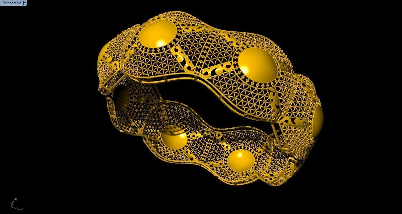 96 Mesh Wire Bracelet 3dm models Pack 3D print model_80