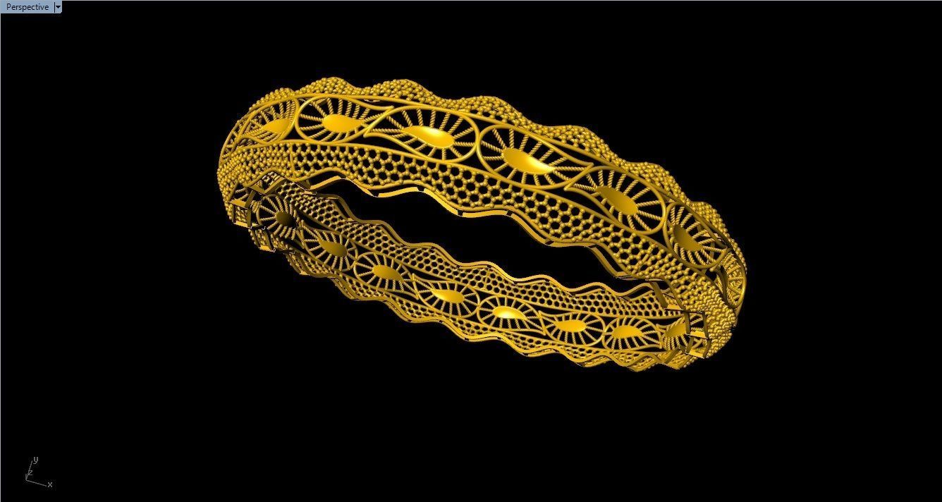 96 Mesh Wire Bracelet 3dm models Pack 3D print model_85