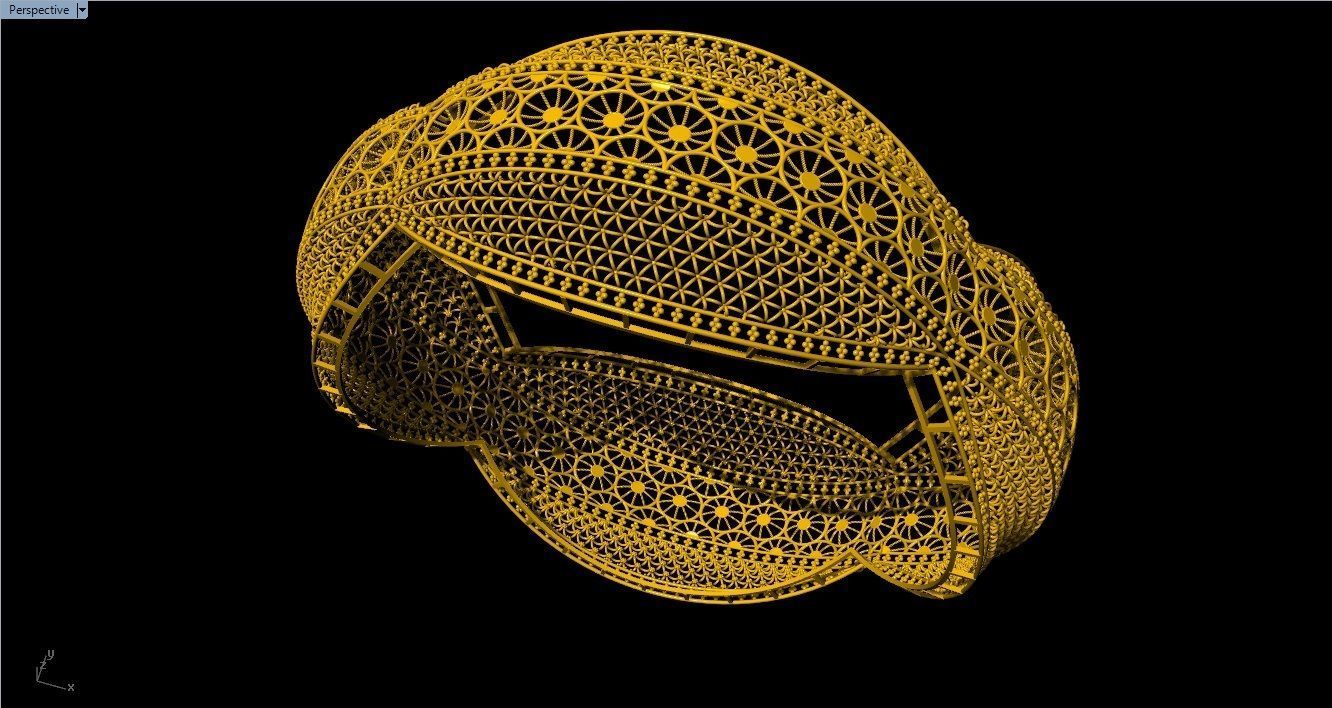 96 Mesh Wire Bracelet 3dm models Pack 3D print model_62