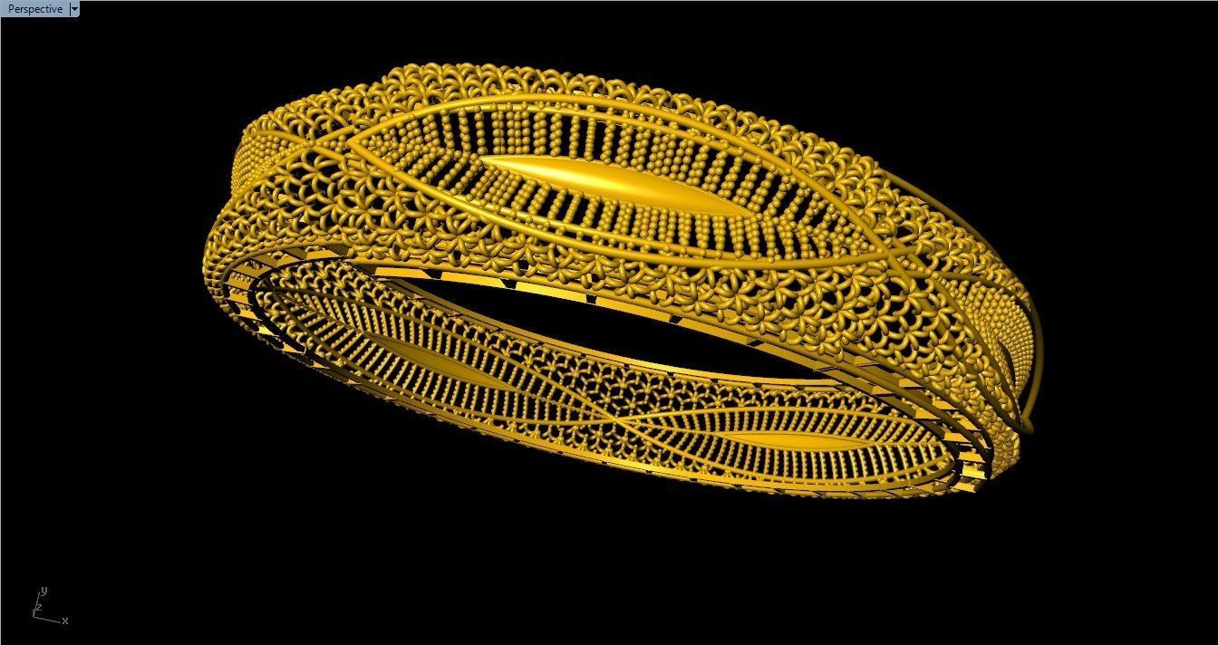 96 Mesh Wire Bracelet 3dm models Pack 3D print model_27