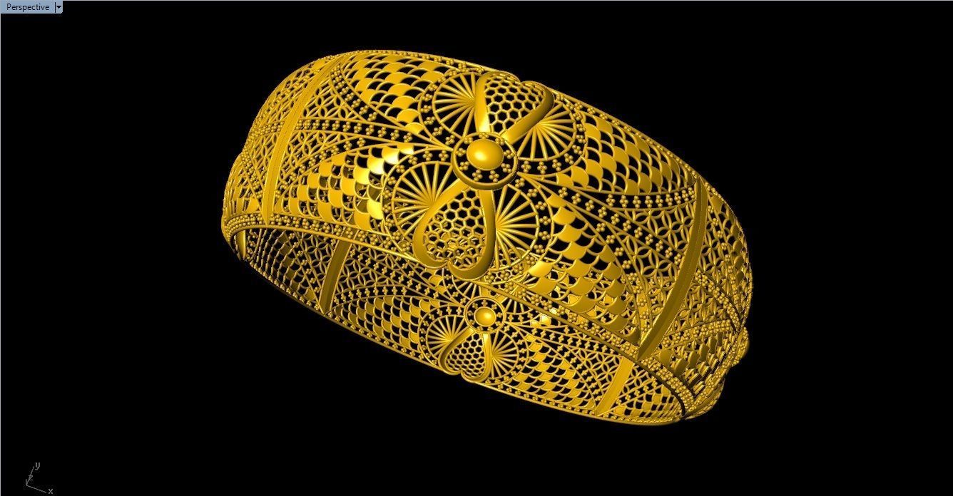 96 Mesh Wire Bracelet 3dm models Pack 3D print model_6