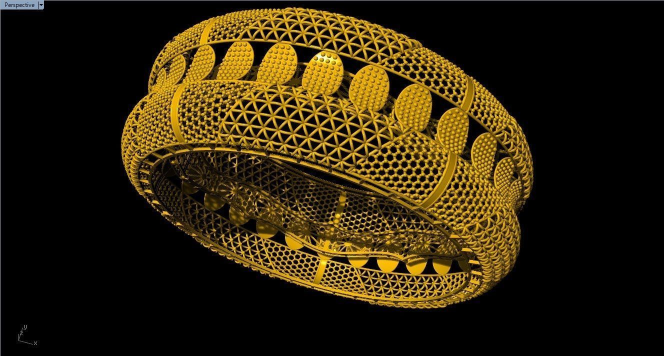 96 Mesh Wire Bracelet 3dm models Pack 3D print model_52