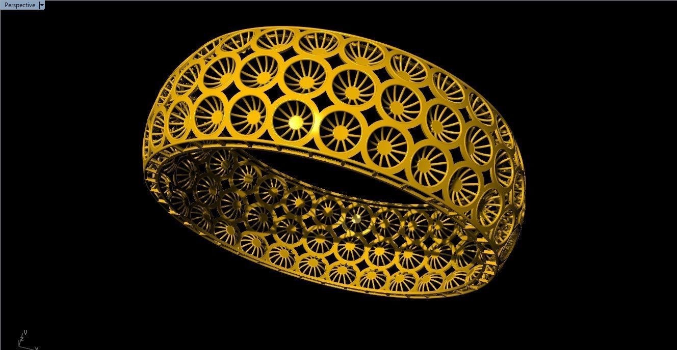 96 Mesh Wire Bracelet 3dm models Pack 3D print model_37