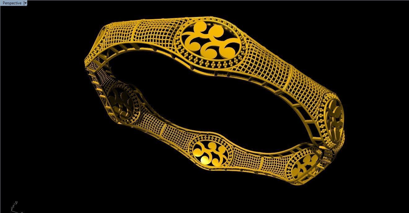 96 Mesh Wire Bracelet 3dm models Pack 3D print model_16