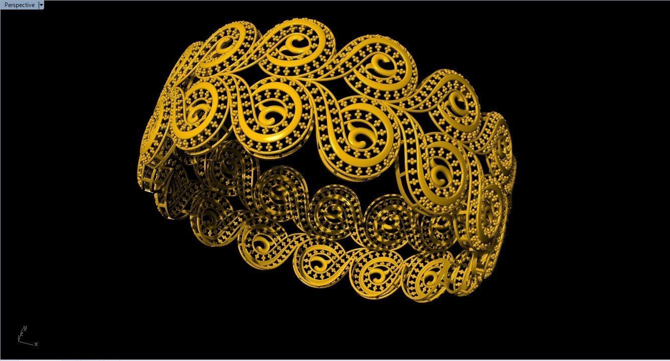 96 Mesh Wire Bracelet 3dm models Pack 3D print model_1