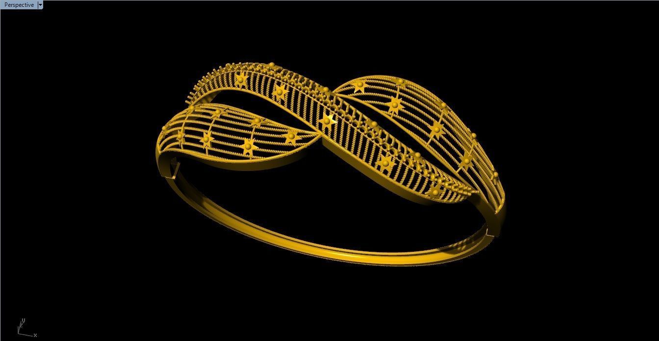 96 Mesh Wire Bracelet 3dm models Pack 3D print model_87