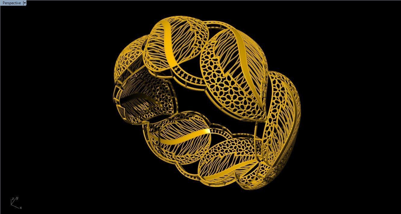 96 Mesh Wire Bracelet 3dm models Pack 3D print model_47
