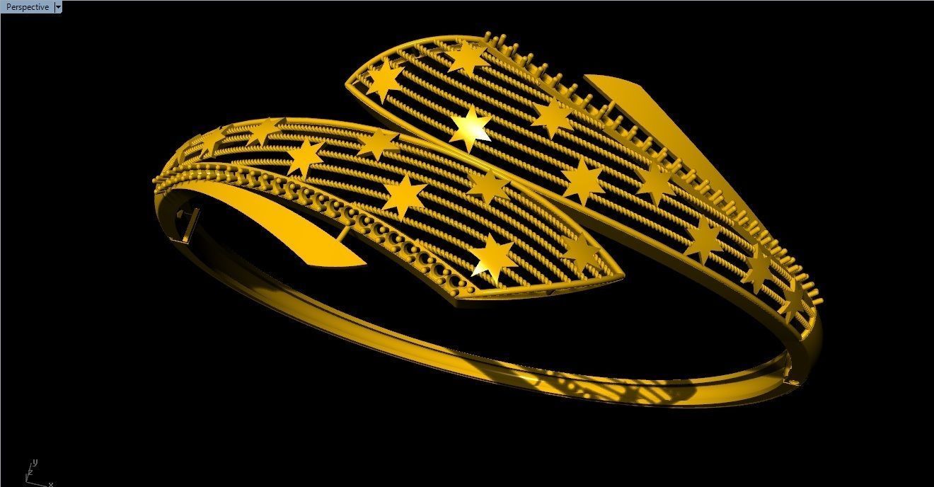 96 Mesh Wire Bracelet 3dm models Pack 3D print model_72