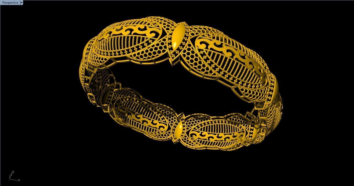 96 Mesh Wire Bracelet 3dm models Pack 3D print model_17