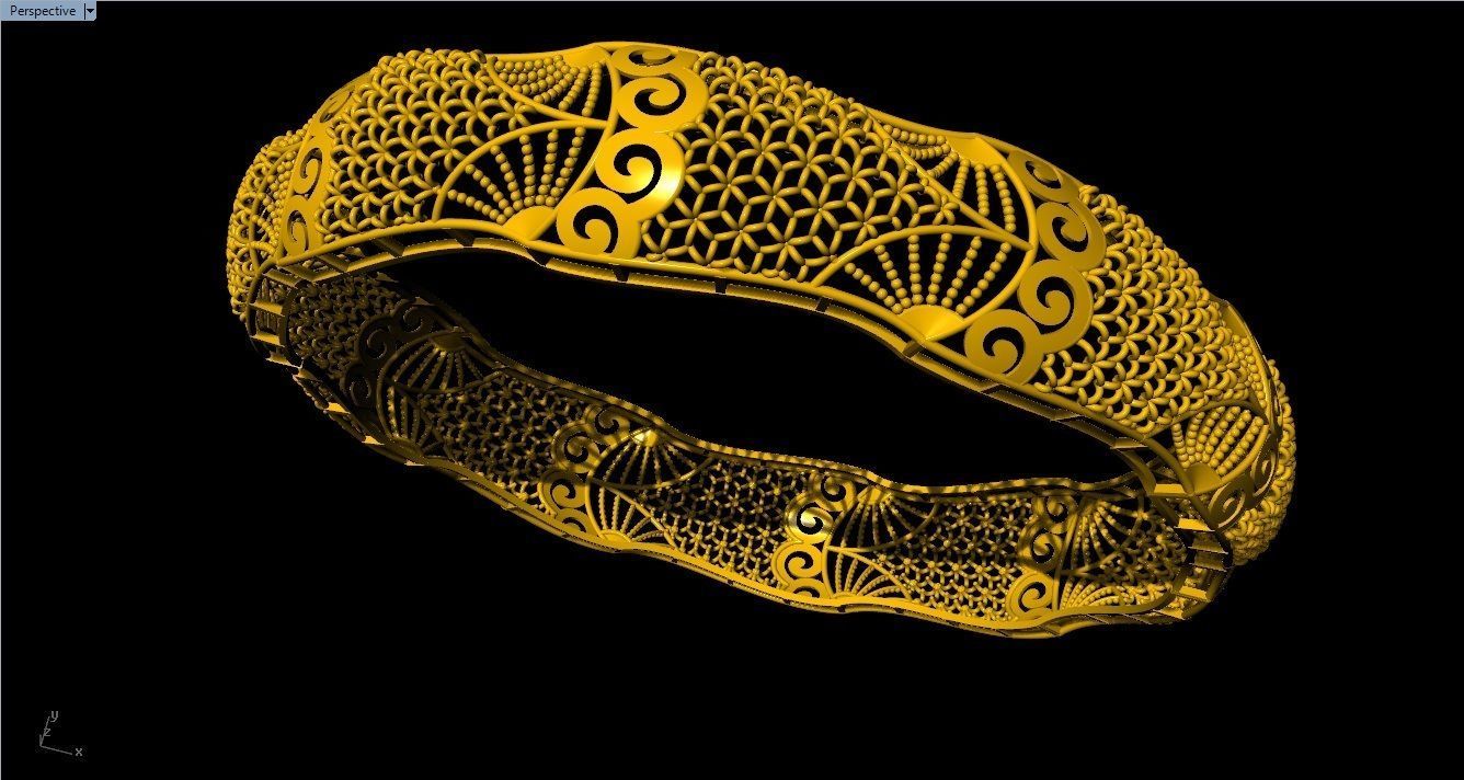 96 Mesh Wire Bracelet 3dm models Pack 3D print model_25