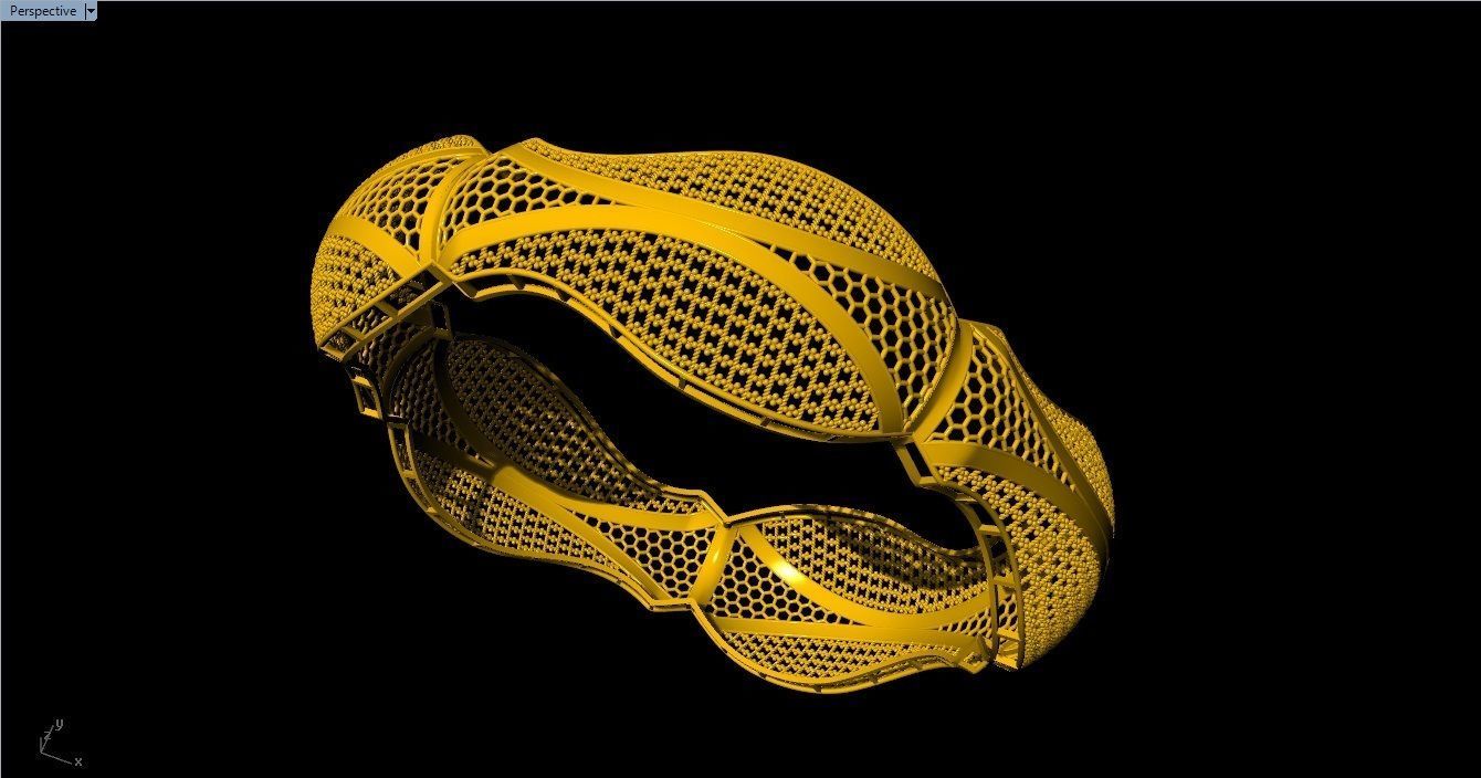 96 Mesh Wire Bracelet 3dm models Pack 3D print model_36