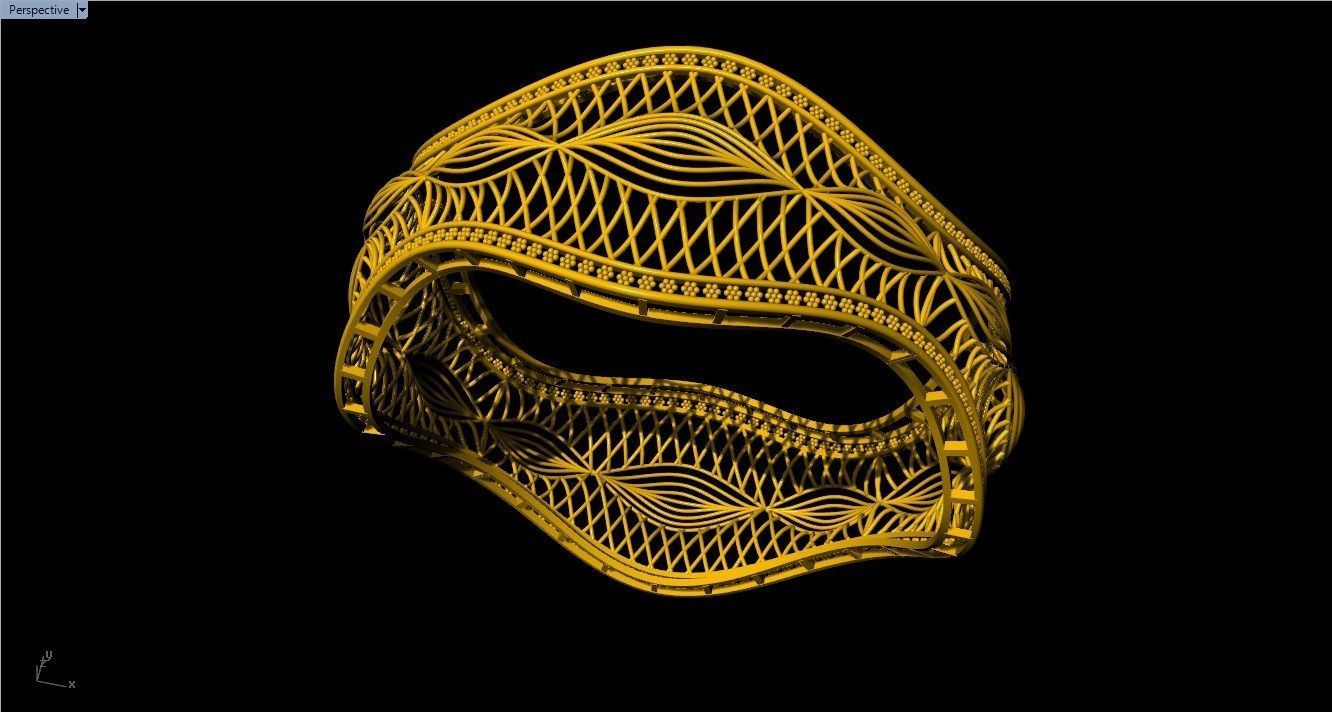 96 Mesh Wire Bracelet 3dm models Pack 3D print model_68