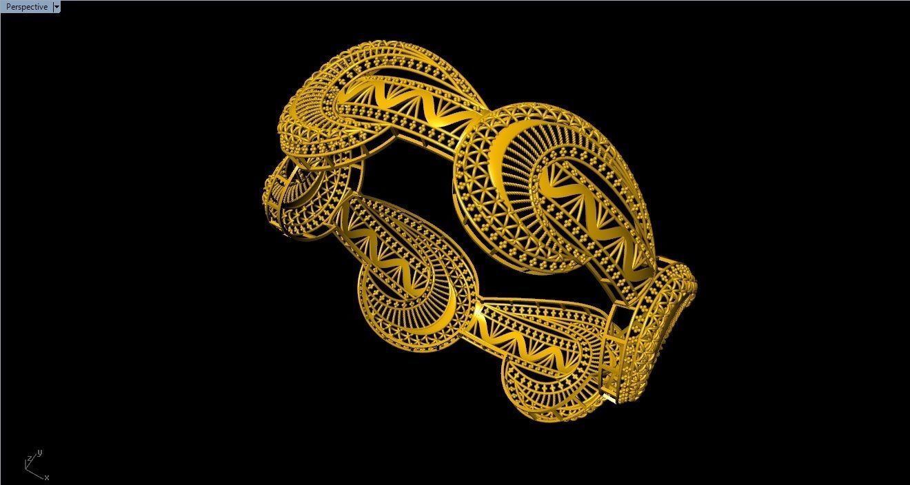 96 Mesh Wire Bracelet 3dm models Pack 3D print model_38