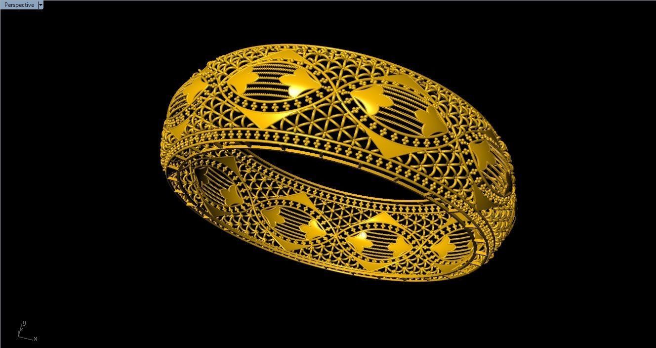 96 Mesh Wire Bracelet 3dm models Pack 3D print model_45