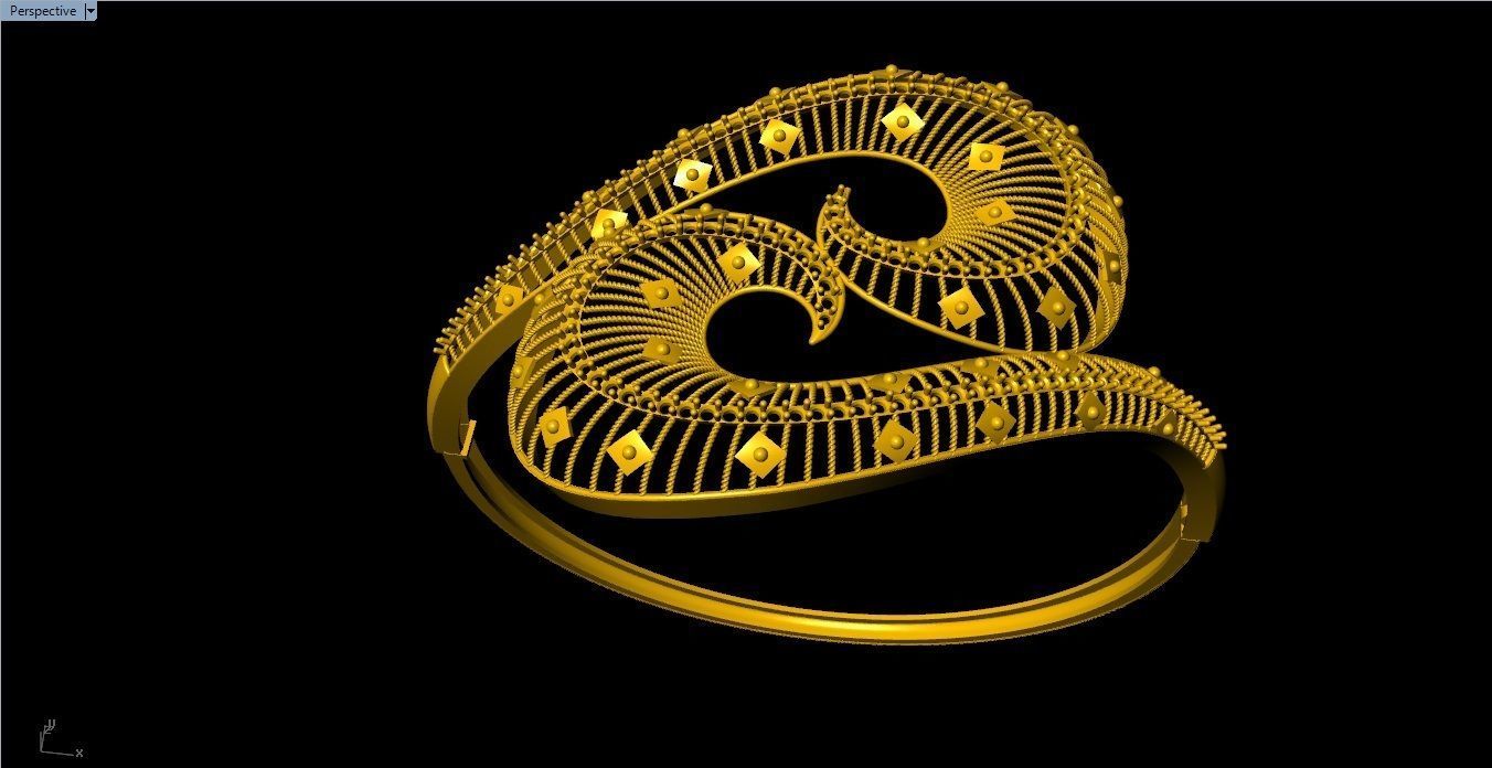 96 Mesh Wire Bracelet 3dm models Pack 3D print model_75