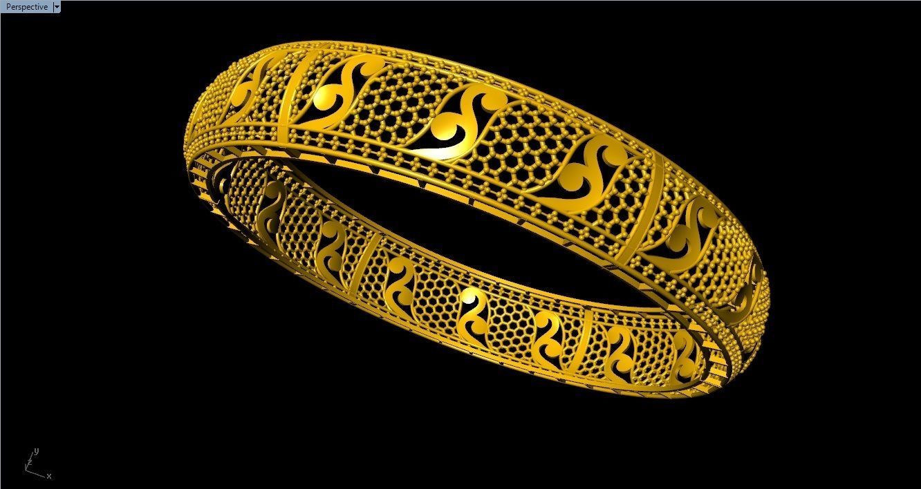 96 Mesh Wire Bracelet 3dm models Pack 3D print model_4