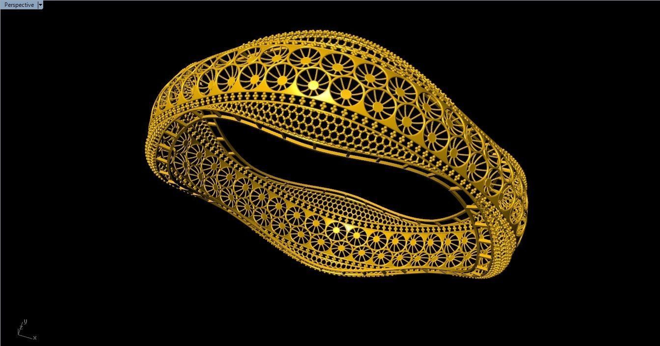 96 Mesh Wire Bracelet 3dm models Pack 3D print model_89