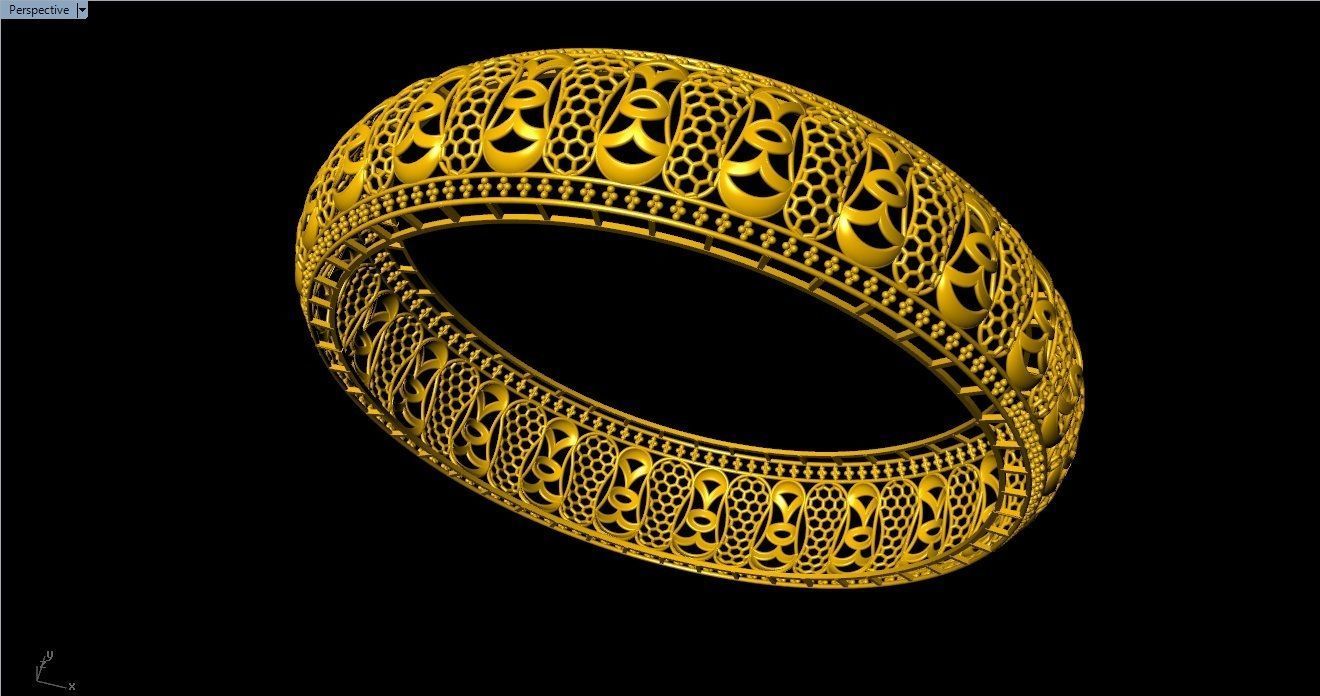 96 Mesh Wire Bracelet 3dm models Pack 3D print model_55