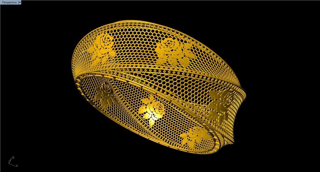 96 Mesh Wire Bracelet 3dm models Pack 3D print model_26