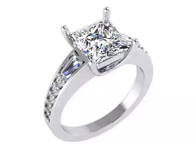 Princess Cut Diamond Ring 3052