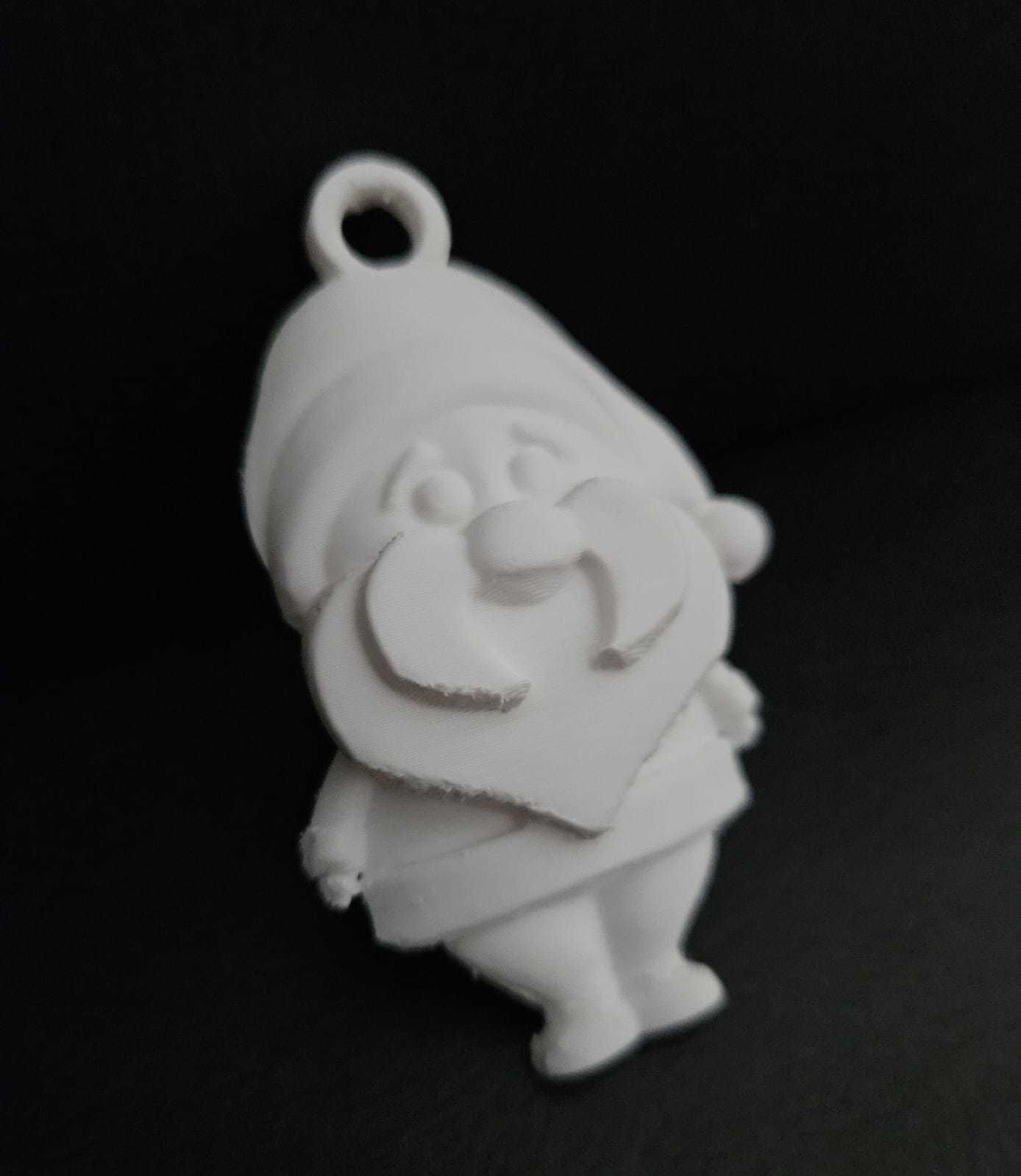 Santa Claus Keychain 3D print model_5