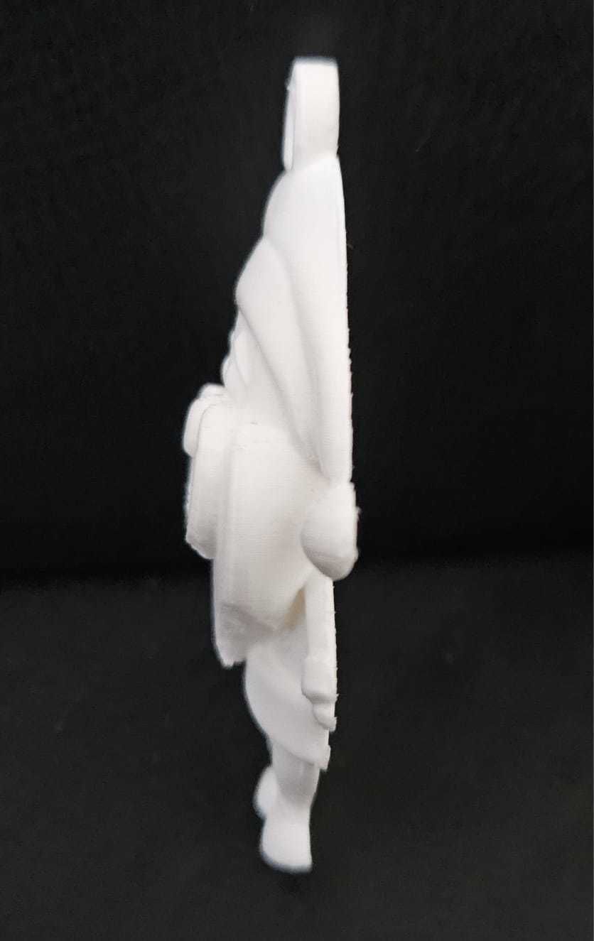 Santa Claus Keychain 3D print model_10