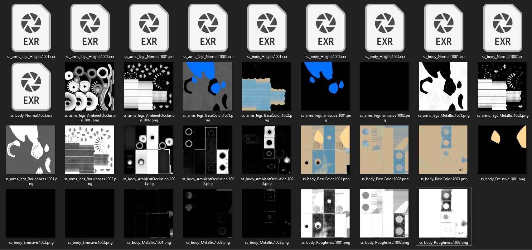 BLBot-00F-V2 Futuristic Adventurer Blue Cute Robot  3D model_20