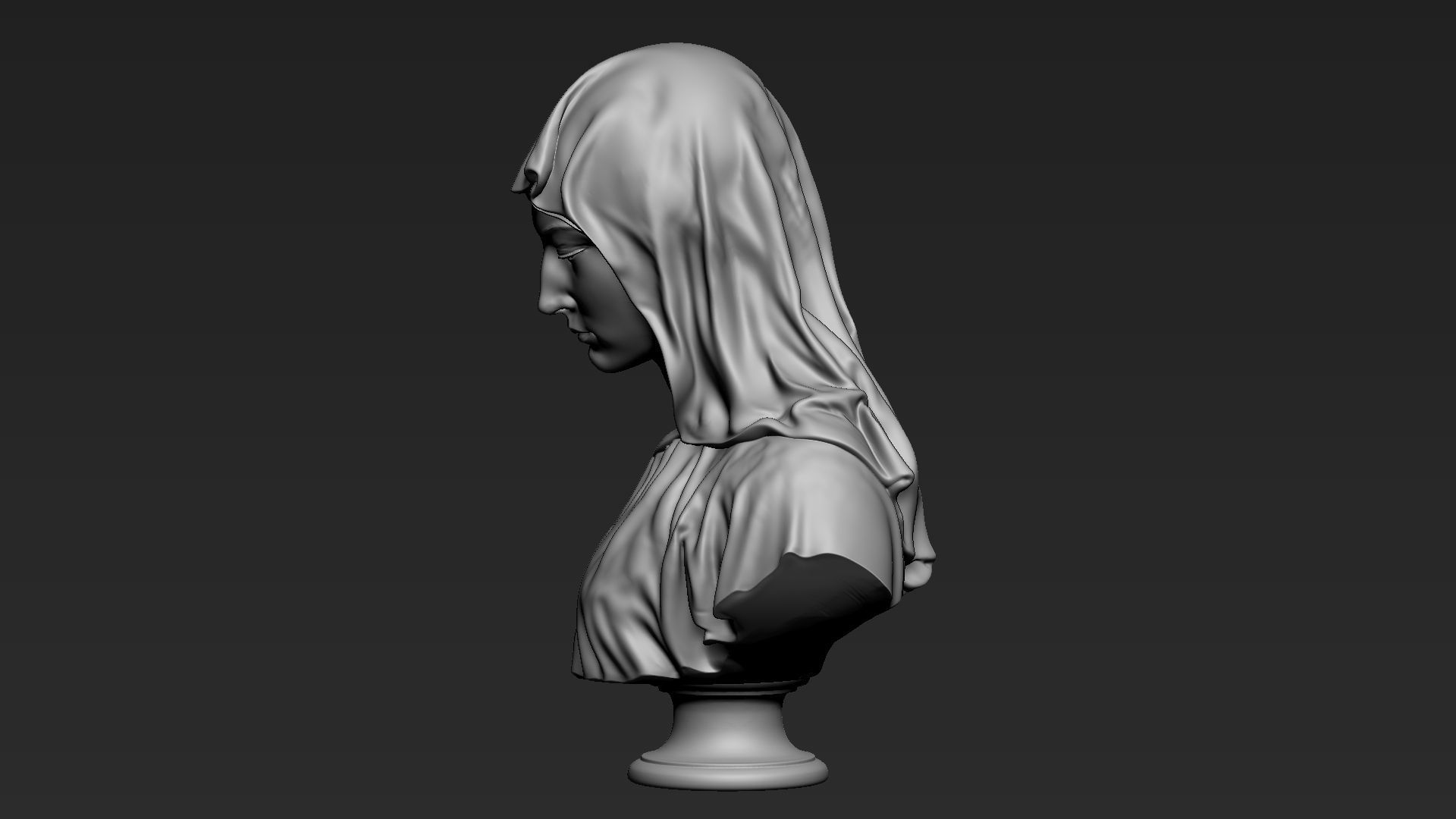 Mother Maria Bust 01 3D print model_14