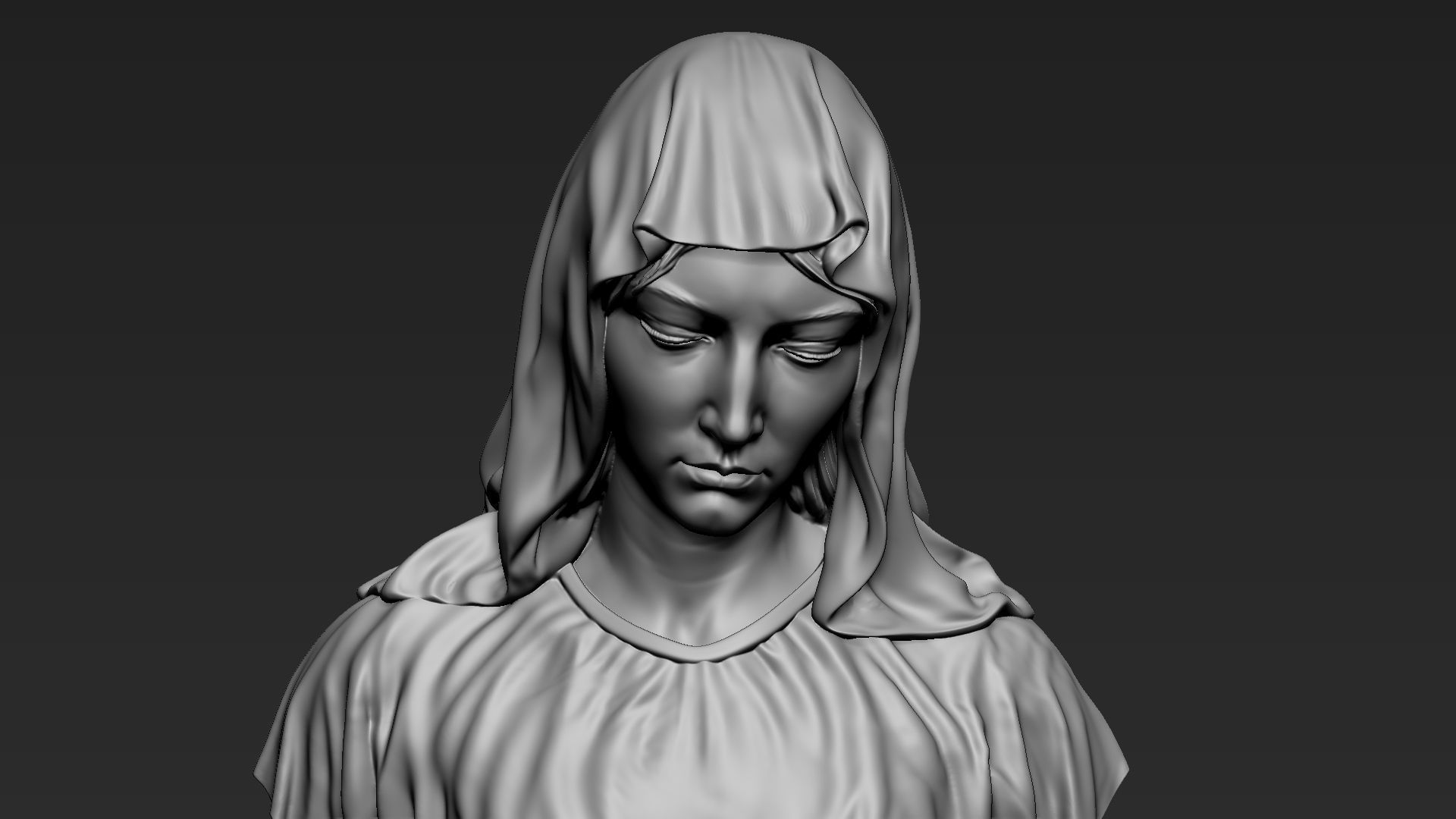 Mother Maria Bust 01 3D print model_17