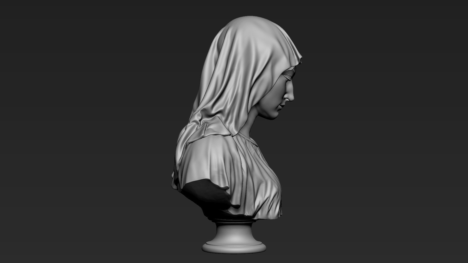 Mother Maria Bust 01 3D print model_9