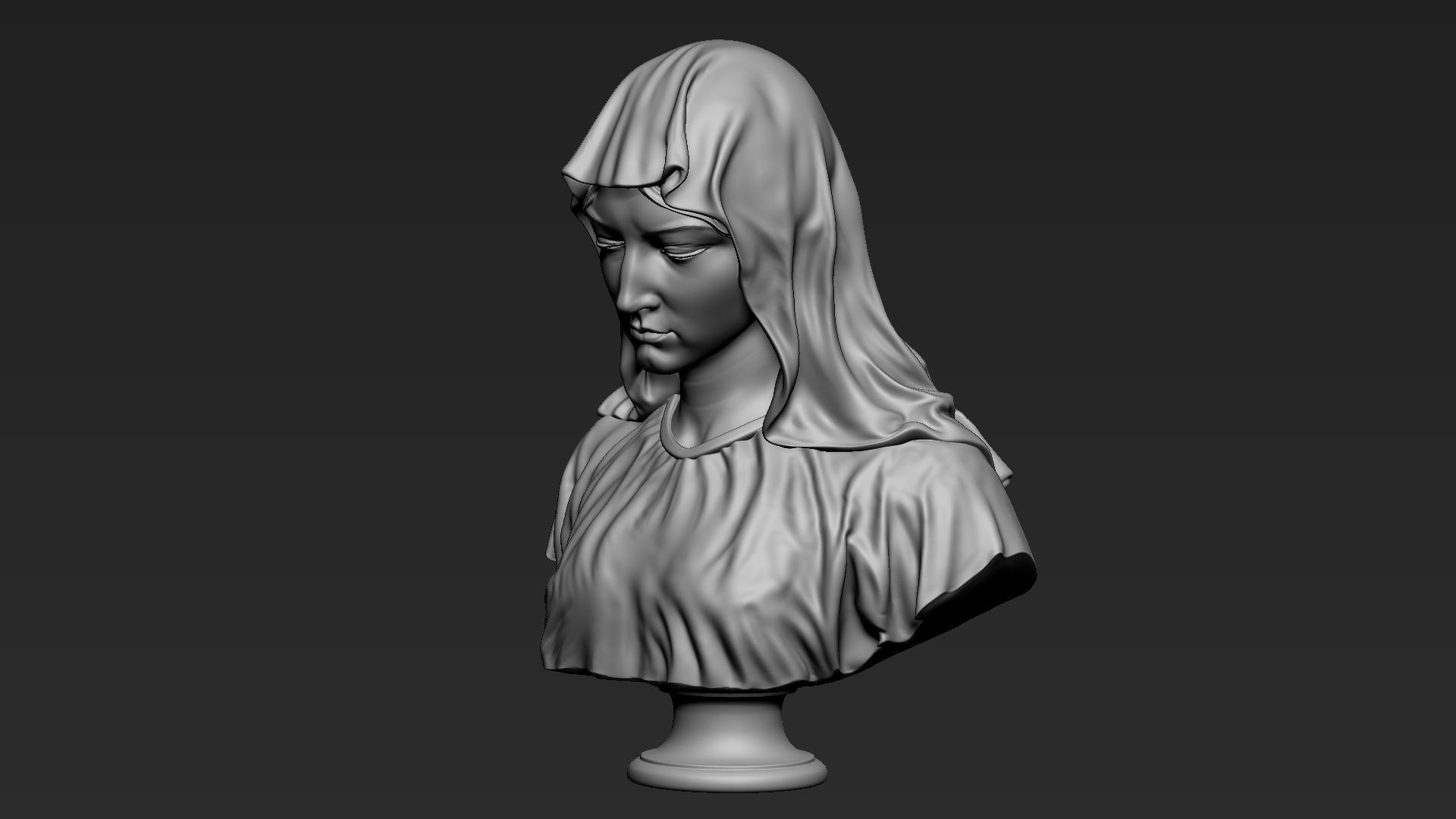 Mother Maria Bust 01 3D print model_15
