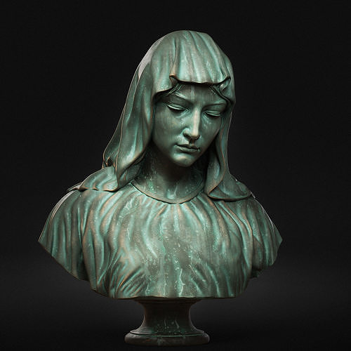 Mother Maria Bust 01  3D print model