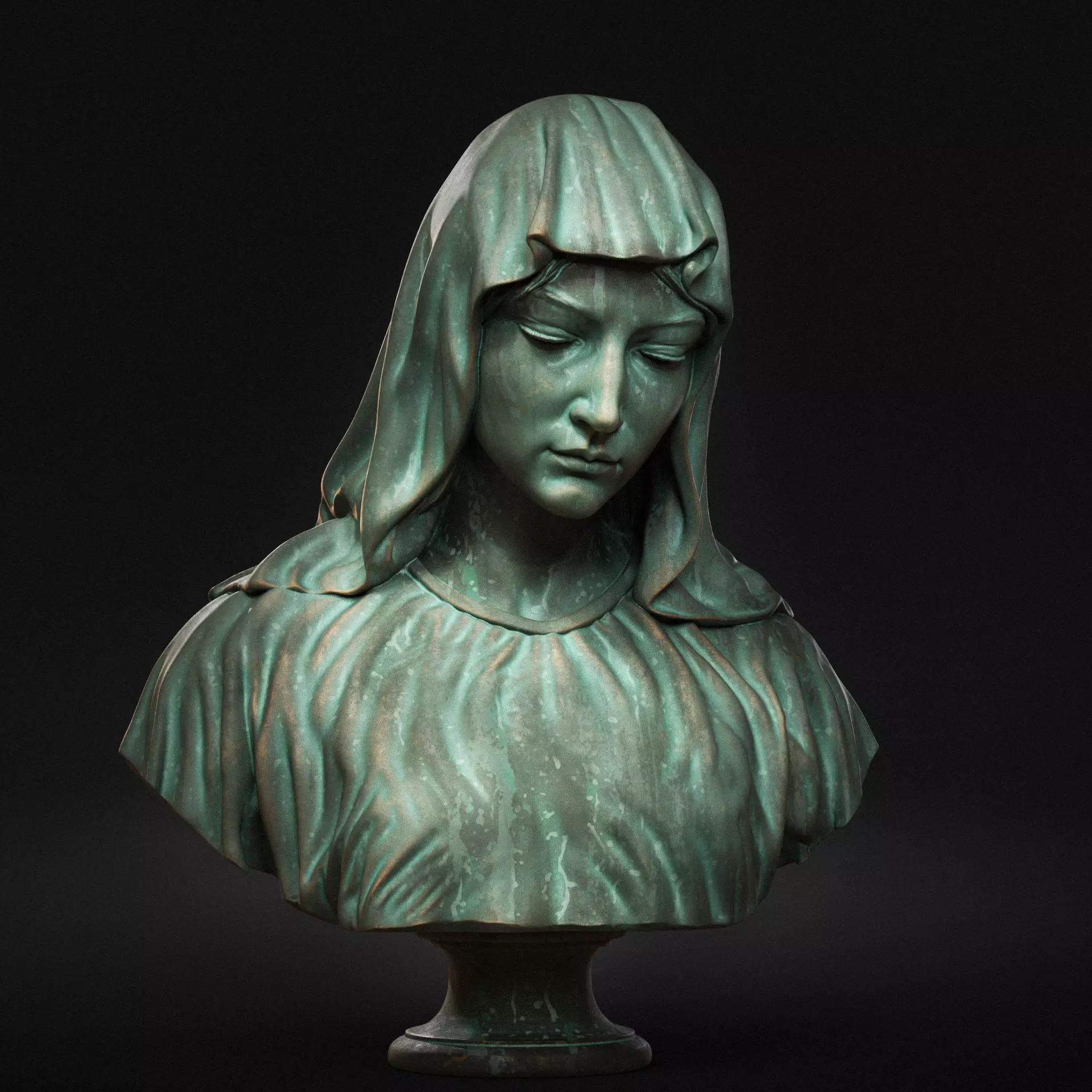 Mother Maria Bust 01 3D print model_0