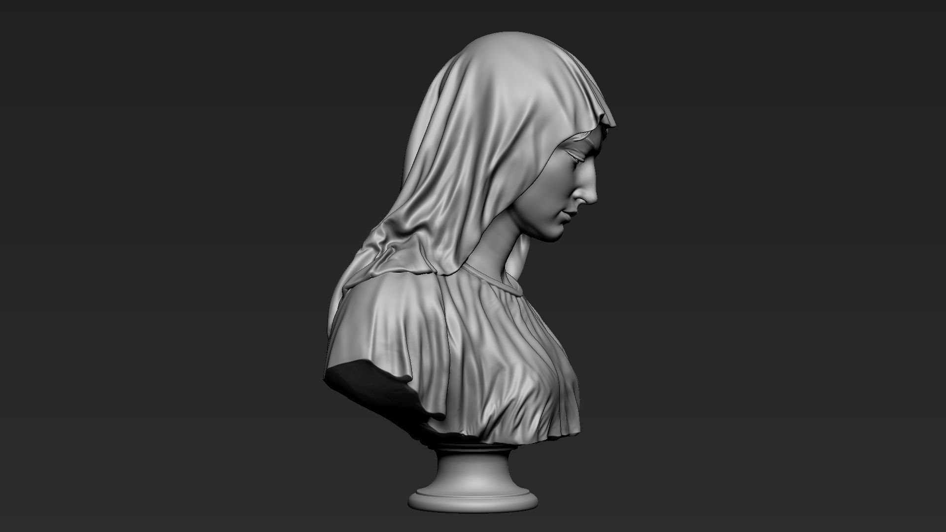 Mother Maria Bust 01 3D print model_8