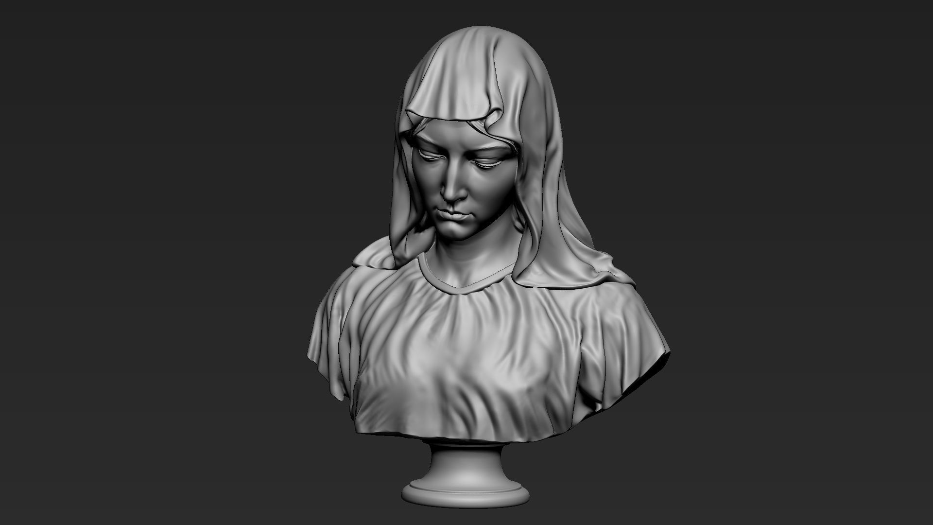 Mother Maria Bust 01 3D print model_16