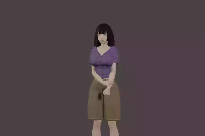 Hinata Hyugo from Boruto - Adult NSFW rigged 3d model