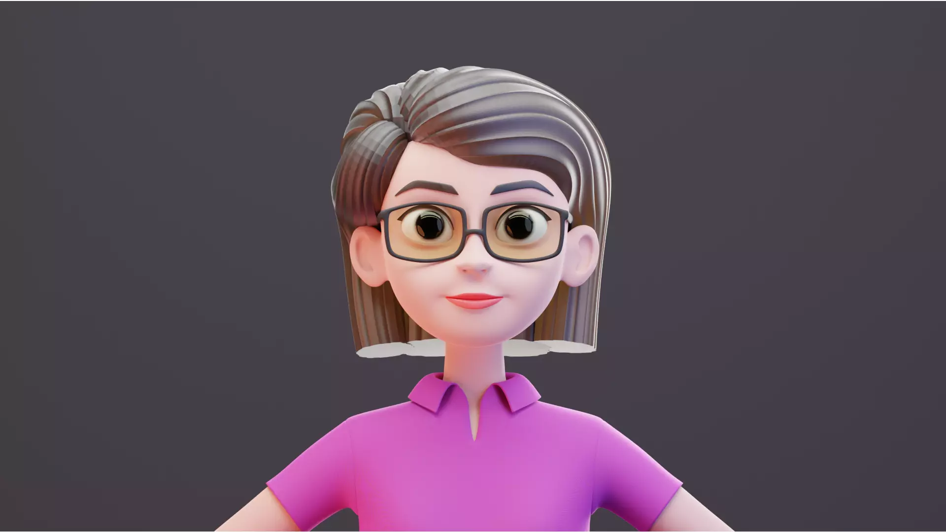 Cartoon Woman 3D model