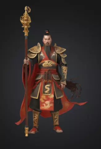 samurai Low-poly 3D model_0