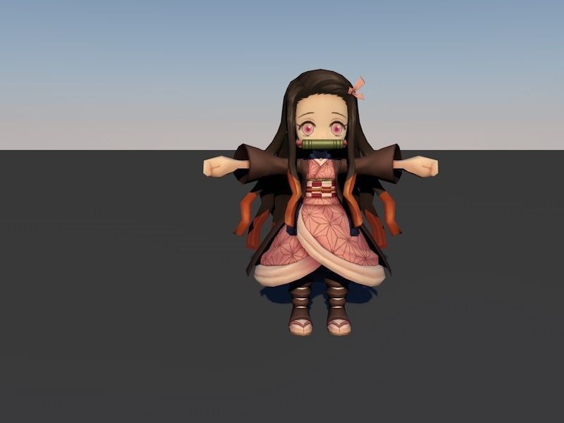 demon slayer mini 3D model_1