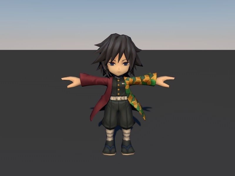 demon slayer mini 3D model_3