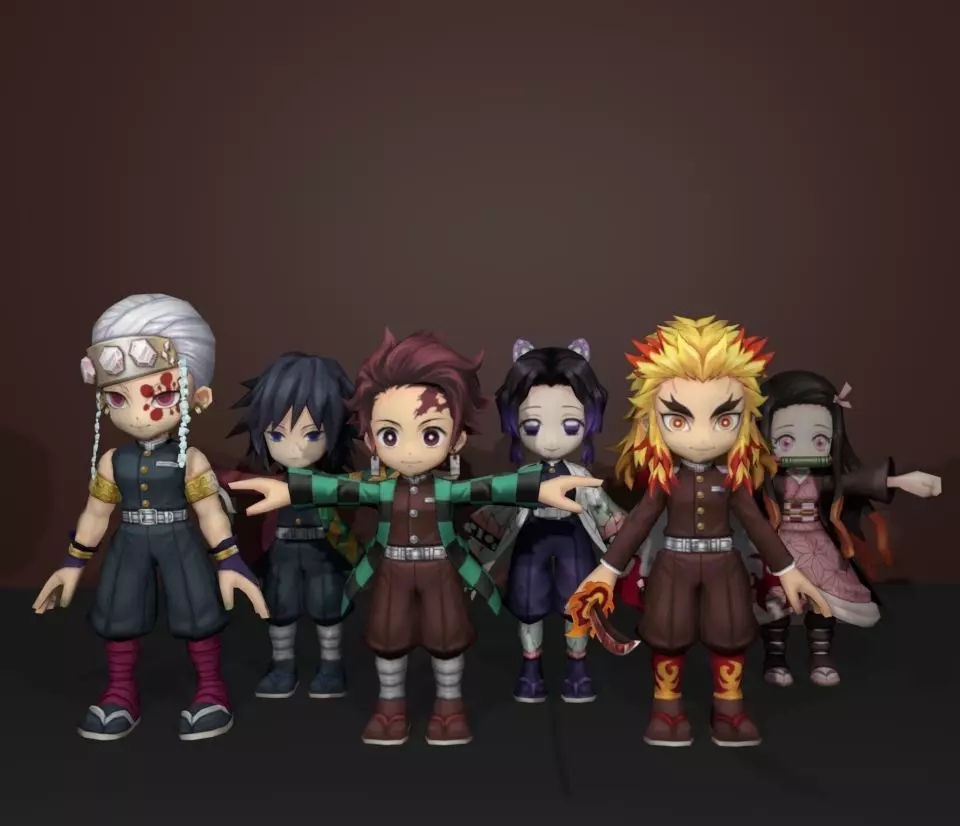 demon slayer mini 3D model_0