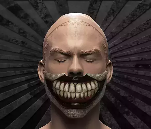 TWISTY THE CLOWN MASK AMERICAN HORROR  3D print model