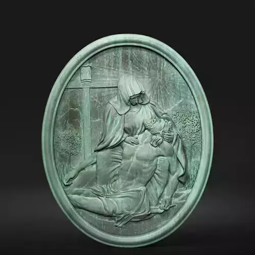 Jesus Relief 14 3D print model