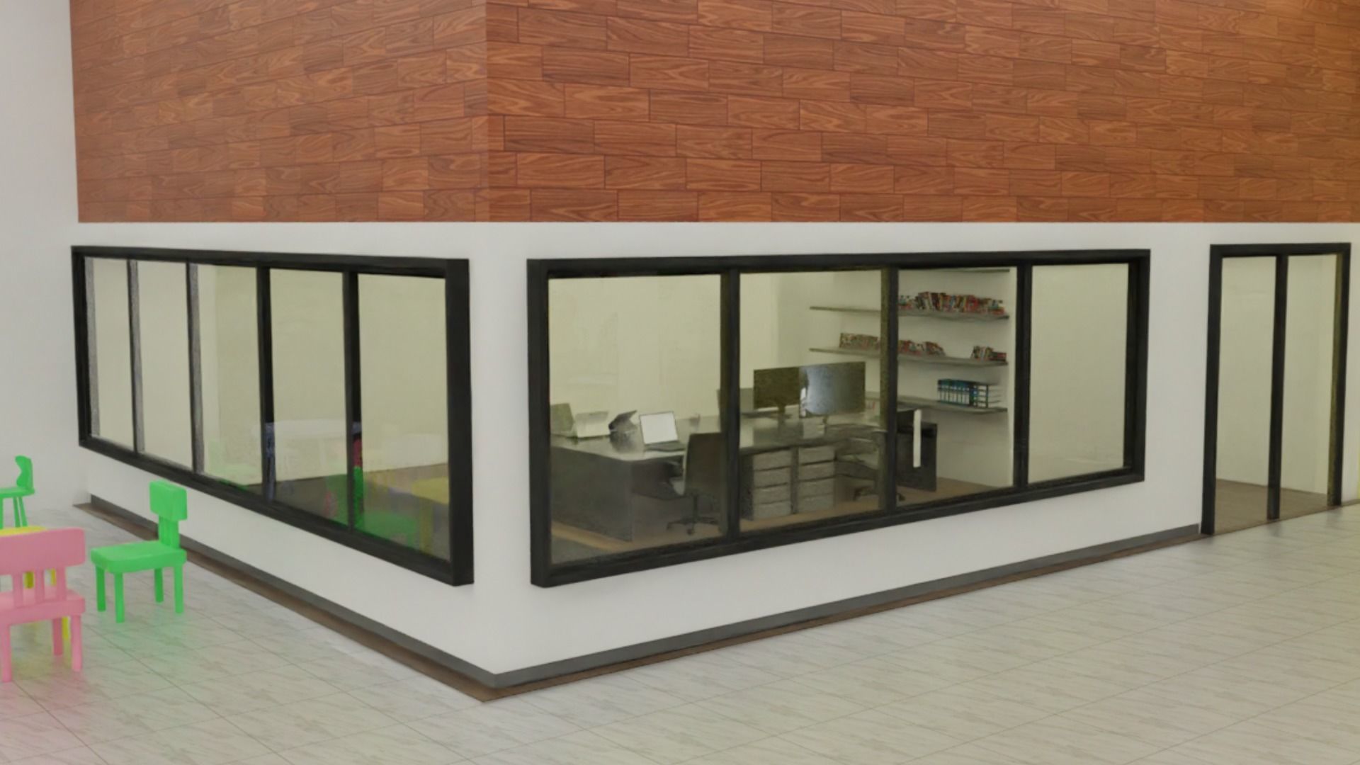 kids kindergarten vr base Low-poly 3D model_3