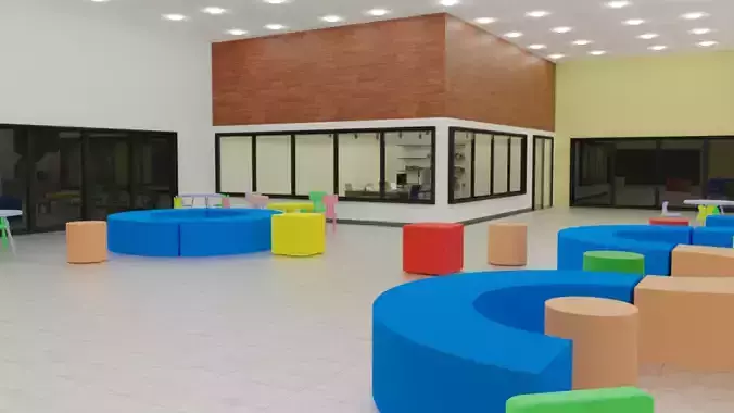 kids kindergarten vr base Low-poly 3D model kids kindergarten vr base Low-poly 3D model