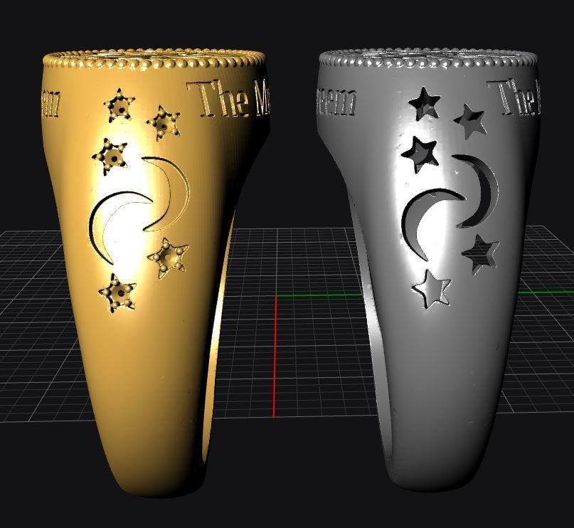 Al-Kareem  Ring -- The Munificent 3D print model_21