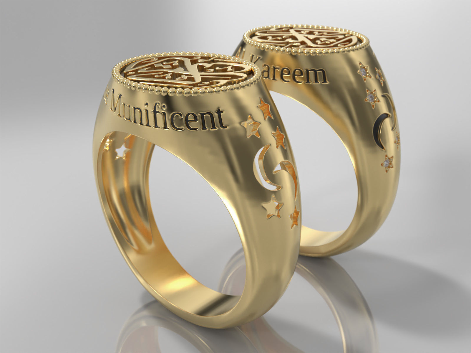 Al-Kareem  Ring -- The Munificent 3D print model_13